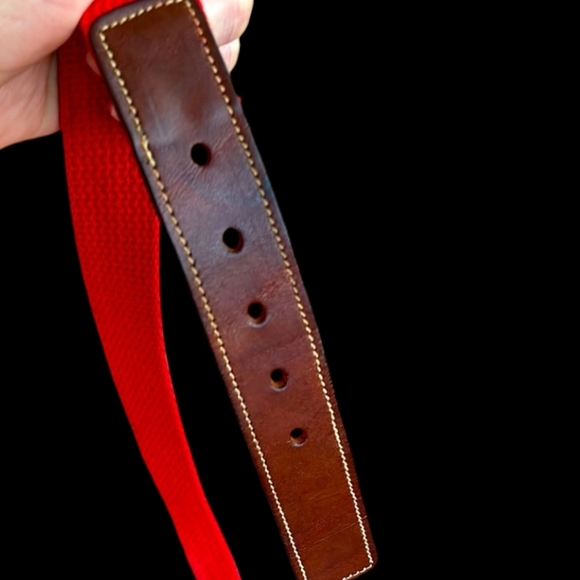 Levi’s Strauss & Co Vintage Brass Buckle & Belt made by Century 1980s Size 30 - Picture 4 of 8